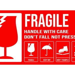 Caution Fragile Stickers, Delicate Item Stickers, Fragile Shipping Labels, Fragile Product Stickers, Fragile Warning Labels, Fragile Adhesive Stickers, Printed Fragile Labels,