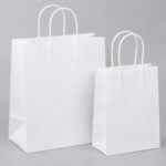 Custom White Paper Bags with Handle Manufacturer in India