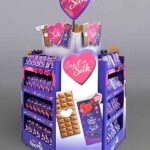Custom palette display for supermarkets and retail stores manufactured in India with premium printed branding.
