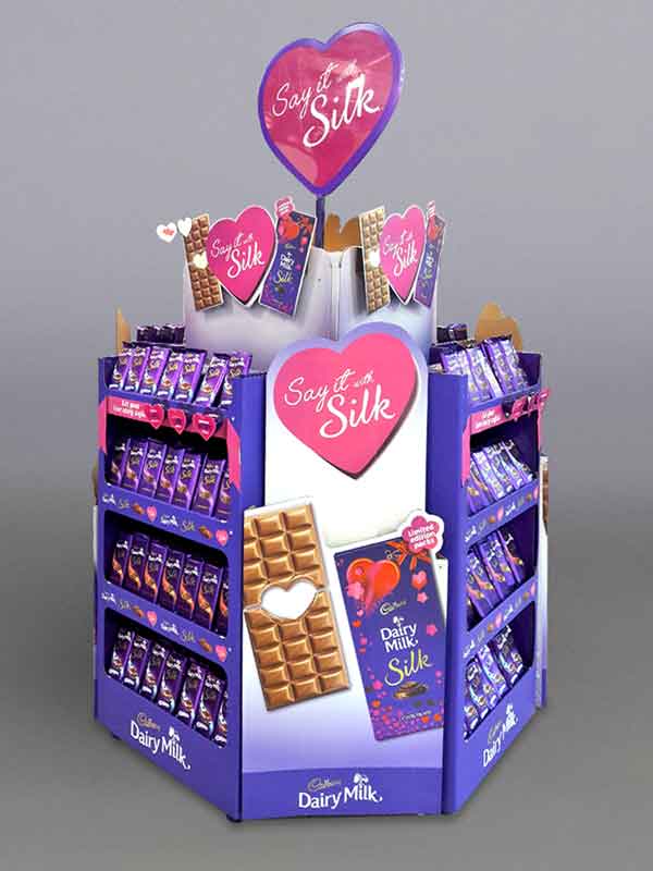 Custom palette display for supermarkets and retail stores manufactured in India with premium printed branding.