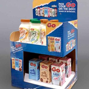 Custom parasite display manufacturer in India producing printed retail shelf displays for supermarkets, retail stores, pharmacies, and promotional branding.